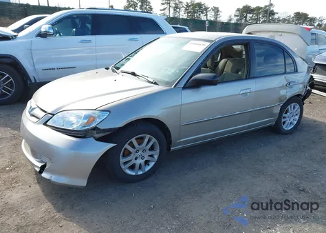 2005 Honda Civic Lx из США, поврежденный, VIN 2HGES16565H515615